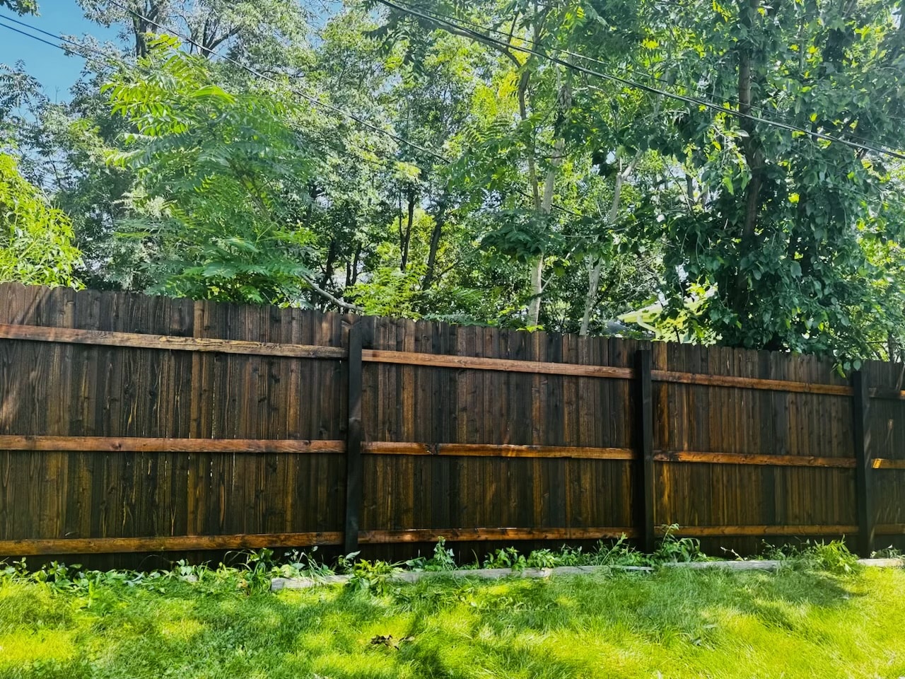 Stained deck in Des Moines